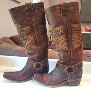 She who is brave' junk gypsy cowgirl boots